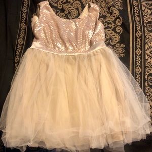 Rose Gold Trixxi Plus Size Homecoming Dress